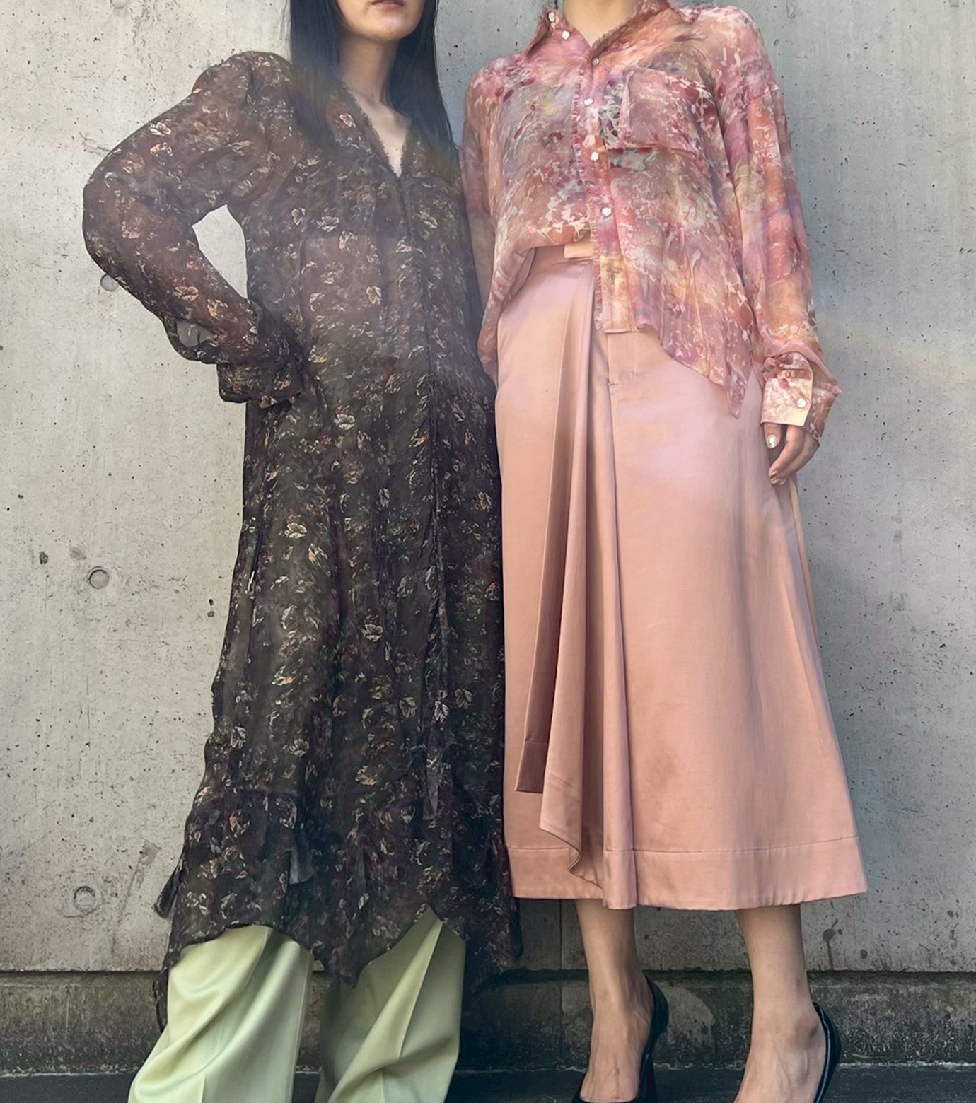 スカート IRENENNE Gathered Dressw/Floral&Mineral アイレネ - IRENENNE | Gathered Dressw/Floral&Mineral