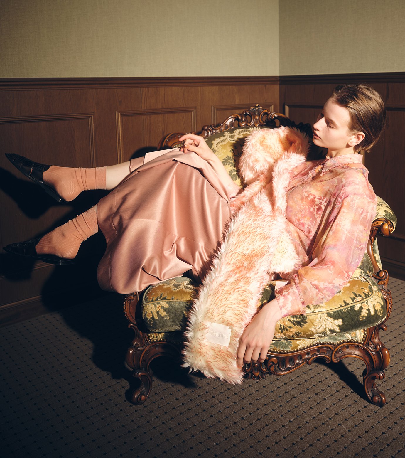 IRENE アイレネ　キーラハイウエスト　スカート　カットオフ　デザイン 中古・古着通販】IRENE (アイレネ) Woven Check Lace Skirt/20A87003