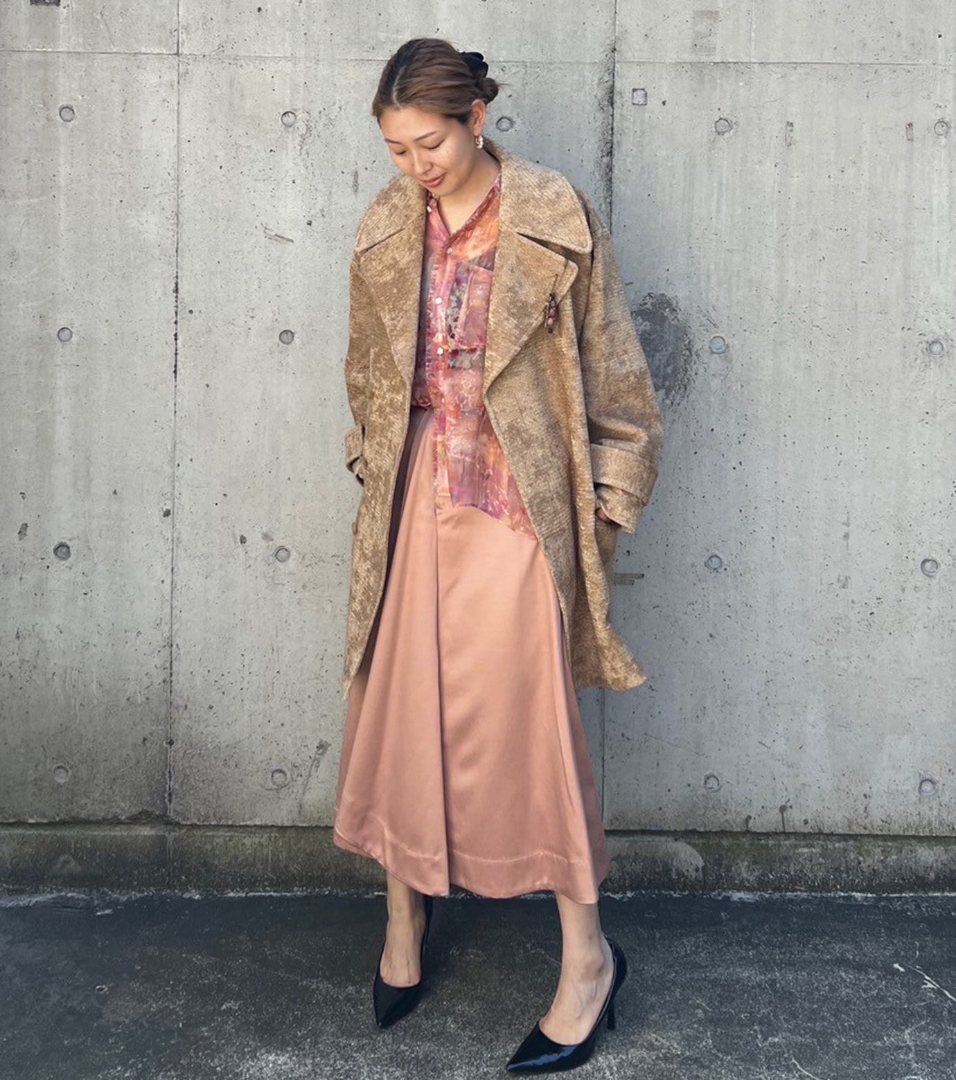 即完売商品！IRENE★アイレネ★スラッシュトラウザー アイレネ - IRENE | Hollow Out Satin Skirt-Gray-34の通販