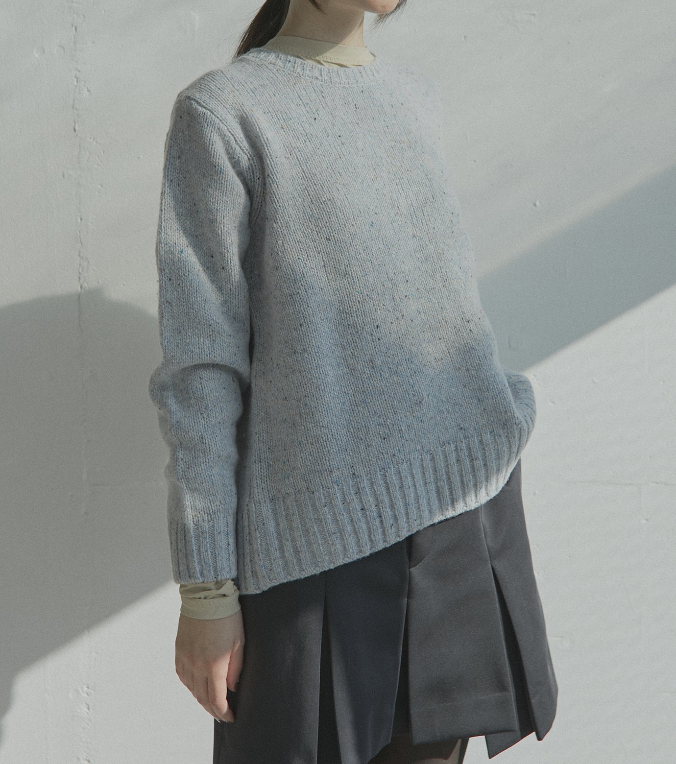 ル シェル ブルー - LE CIEL BLEU | Color Nep Knit-Light | RESTIR
