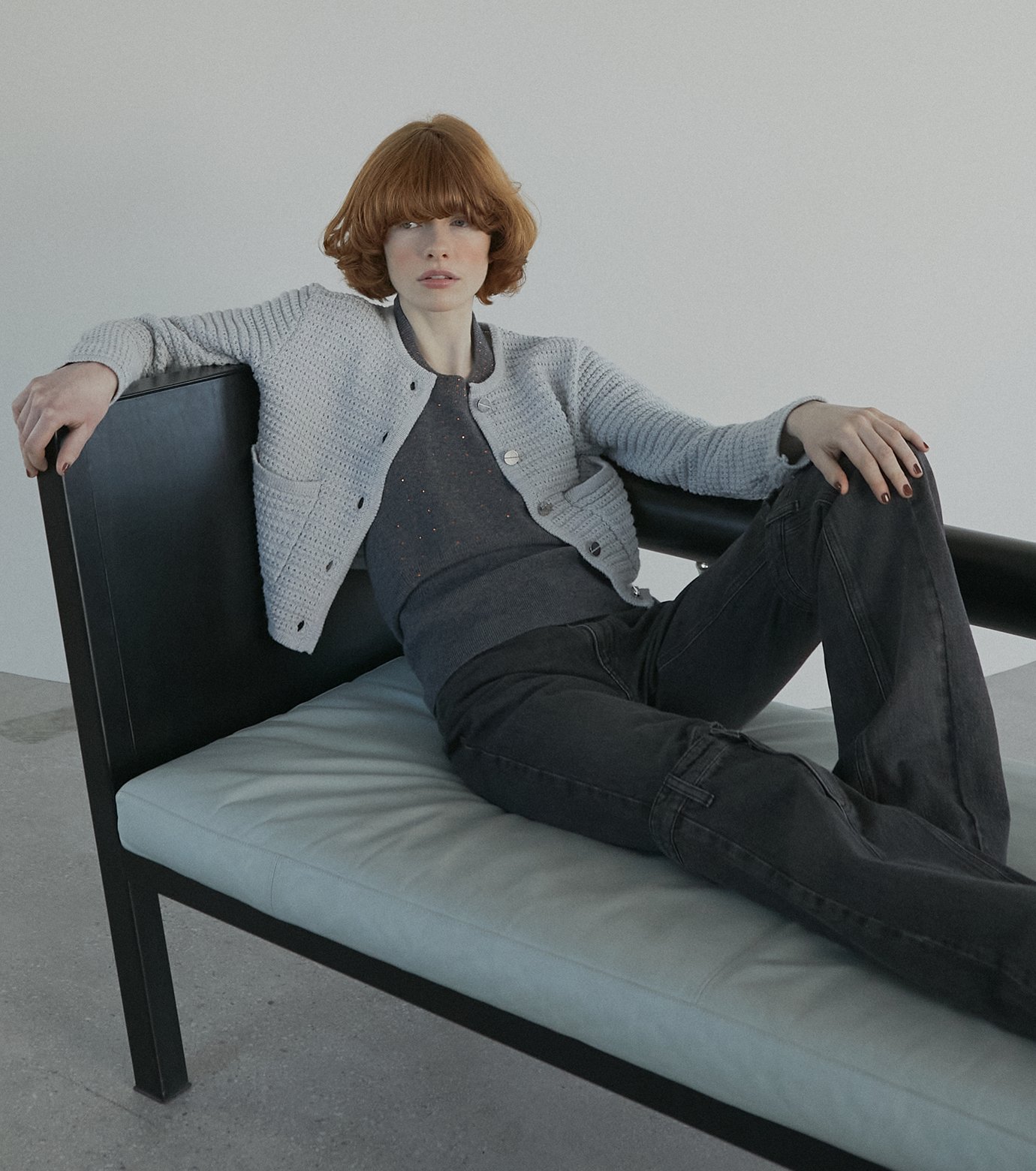 ジャケット・アウター LE CIEL BLEU セール】カーブラインブレザー / Curve Line Blazer（ノーカラー