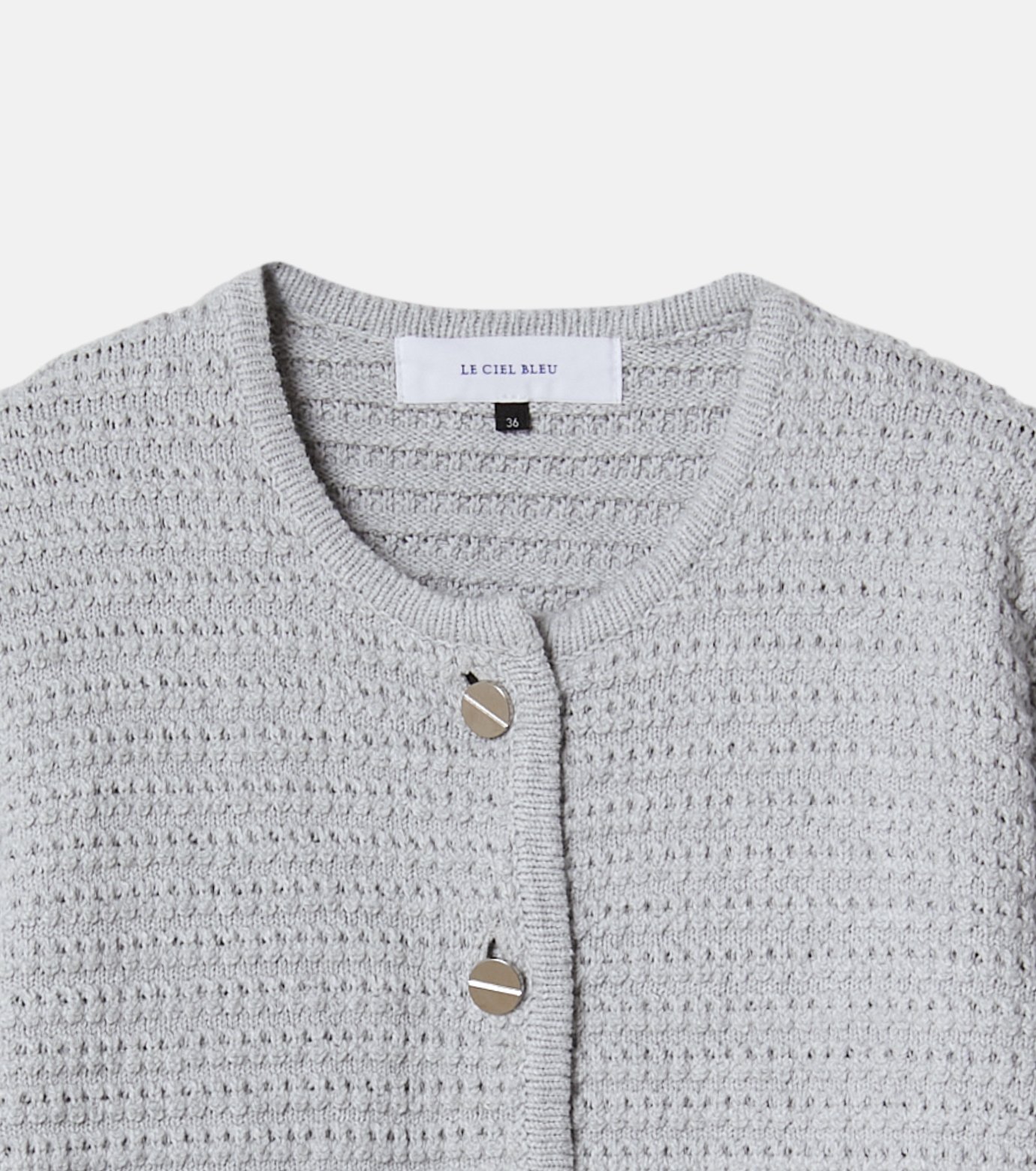 ル シェル ブルー - LE CIEL BLEU | Waffle Knit Jacket-Light