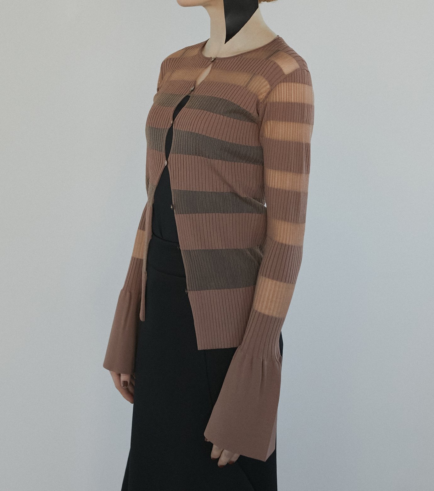 ル シェル ブルー - LE CIEL BLEU | Sheer Rib Stripes | RESTIR