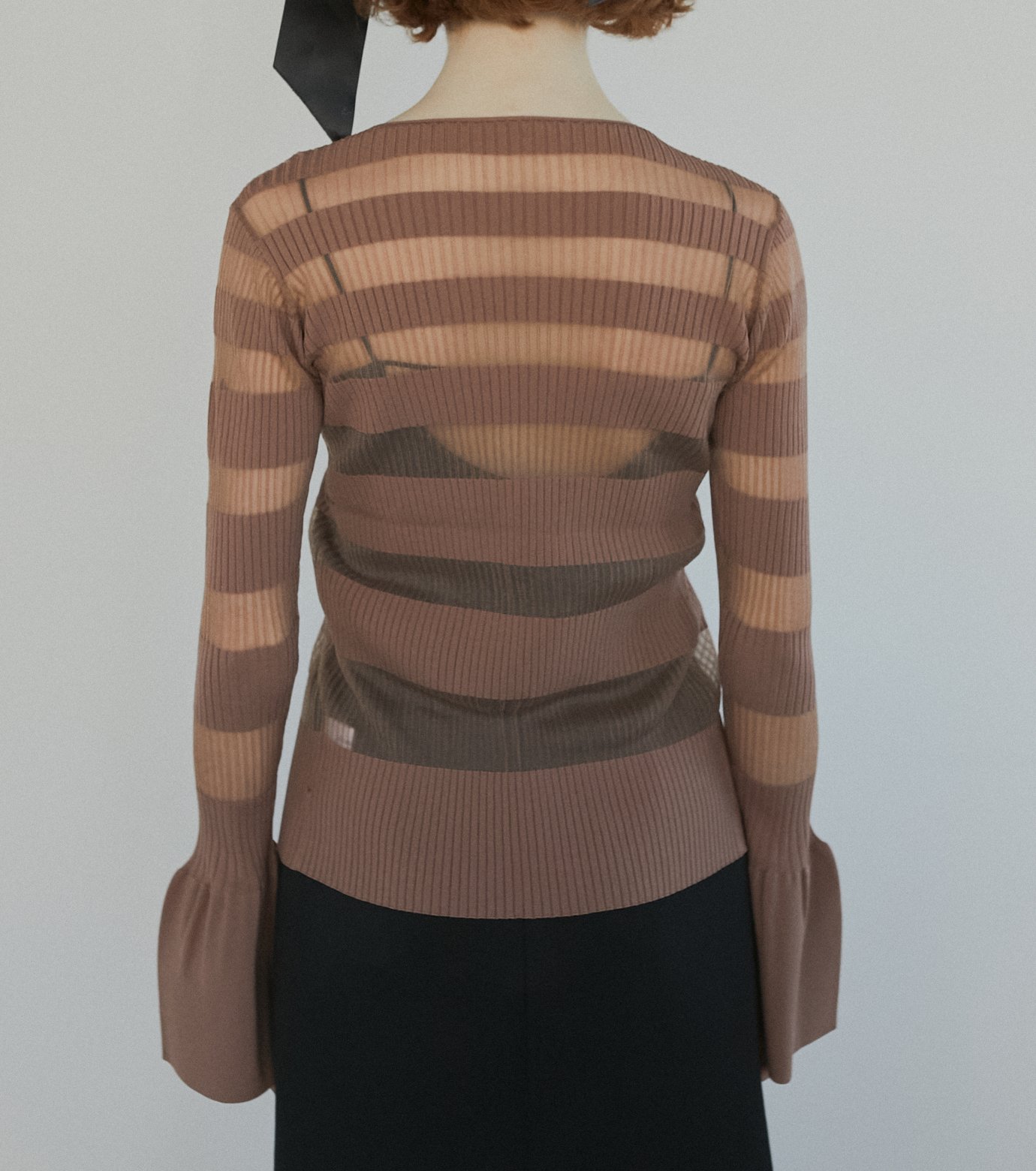 ル シェル ブルー - LE CIEL BLEU | Sheer Rib Stripes | RESTIR