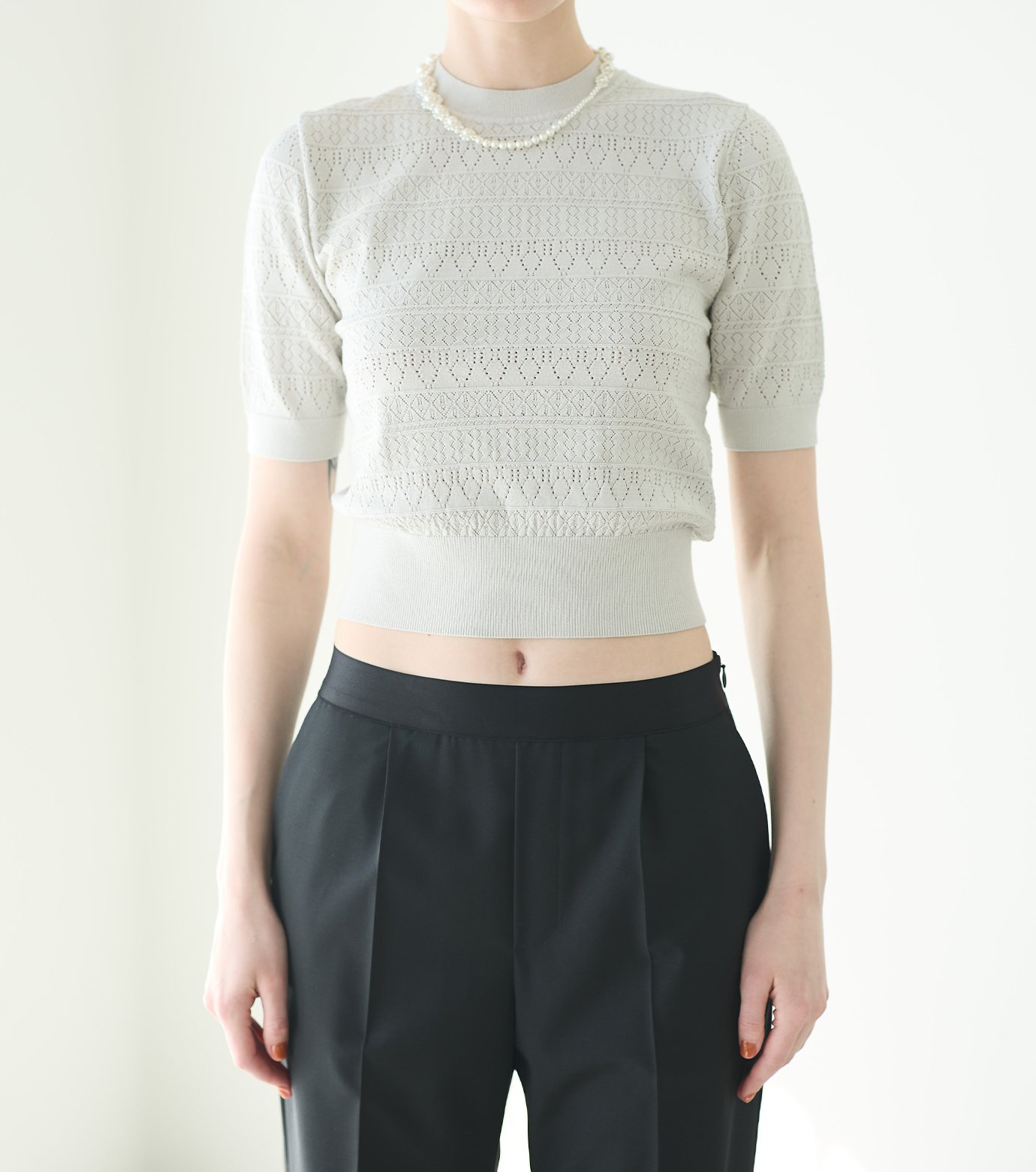 ル シェル ブルー - LE CIEL BLEU | Compact Knit Top-Light