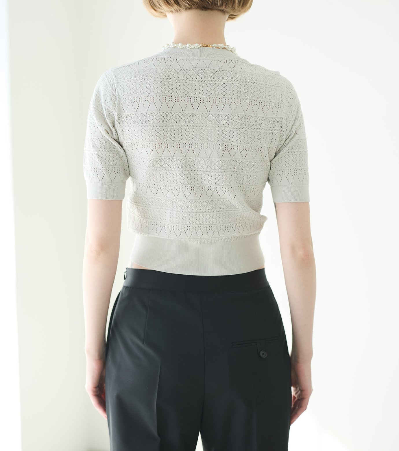ル シェル ブルー - LE CIEL BLEU | Compact Knit Top-Light