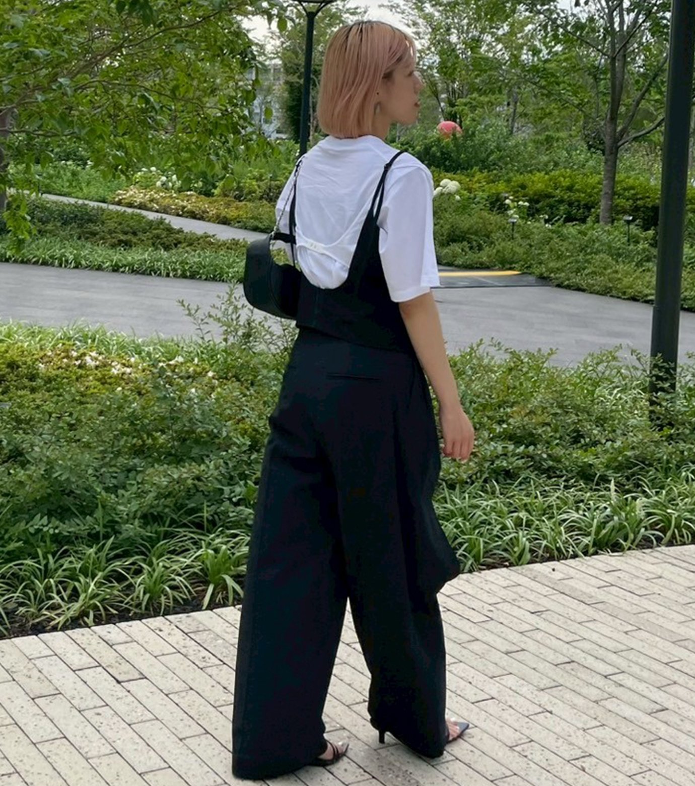 LE CIEL BLEU ルシェルブルー　シンプルトップス　ブラック　40 ル シェル ブルー - LE CIEL BLEU | Voile Shirt w/Detachable Lace