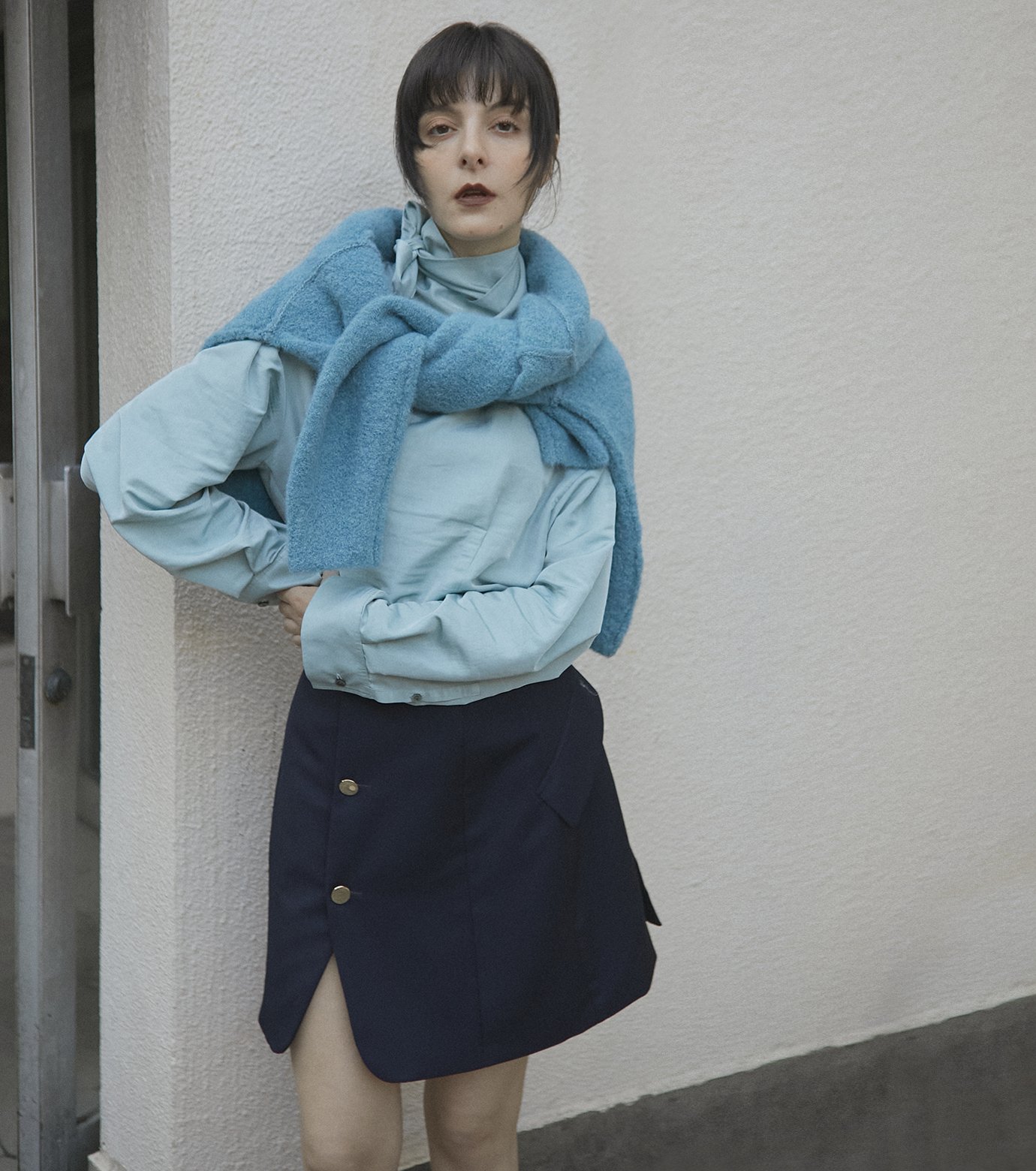 LE CIEL BLEU - 新品　ルシェルブルー　ロングテール　ボウブラウス　36 LE CIEL BLEU - 新品 ルシェルブルー ロングテール ボウブラウス