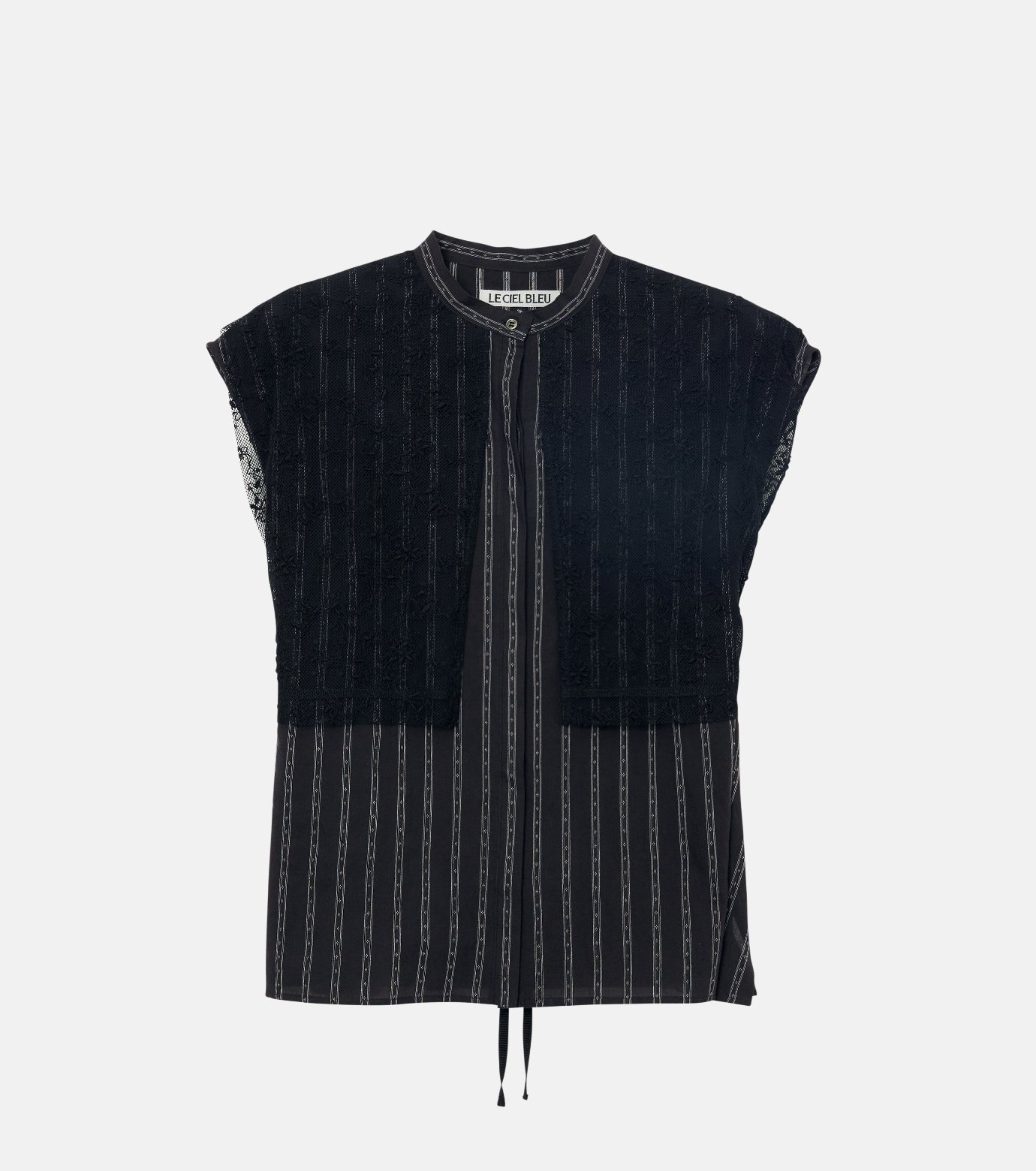 ル シェル ブルー - LE CIEL BLEU | Striped Sleeveless Shirt
