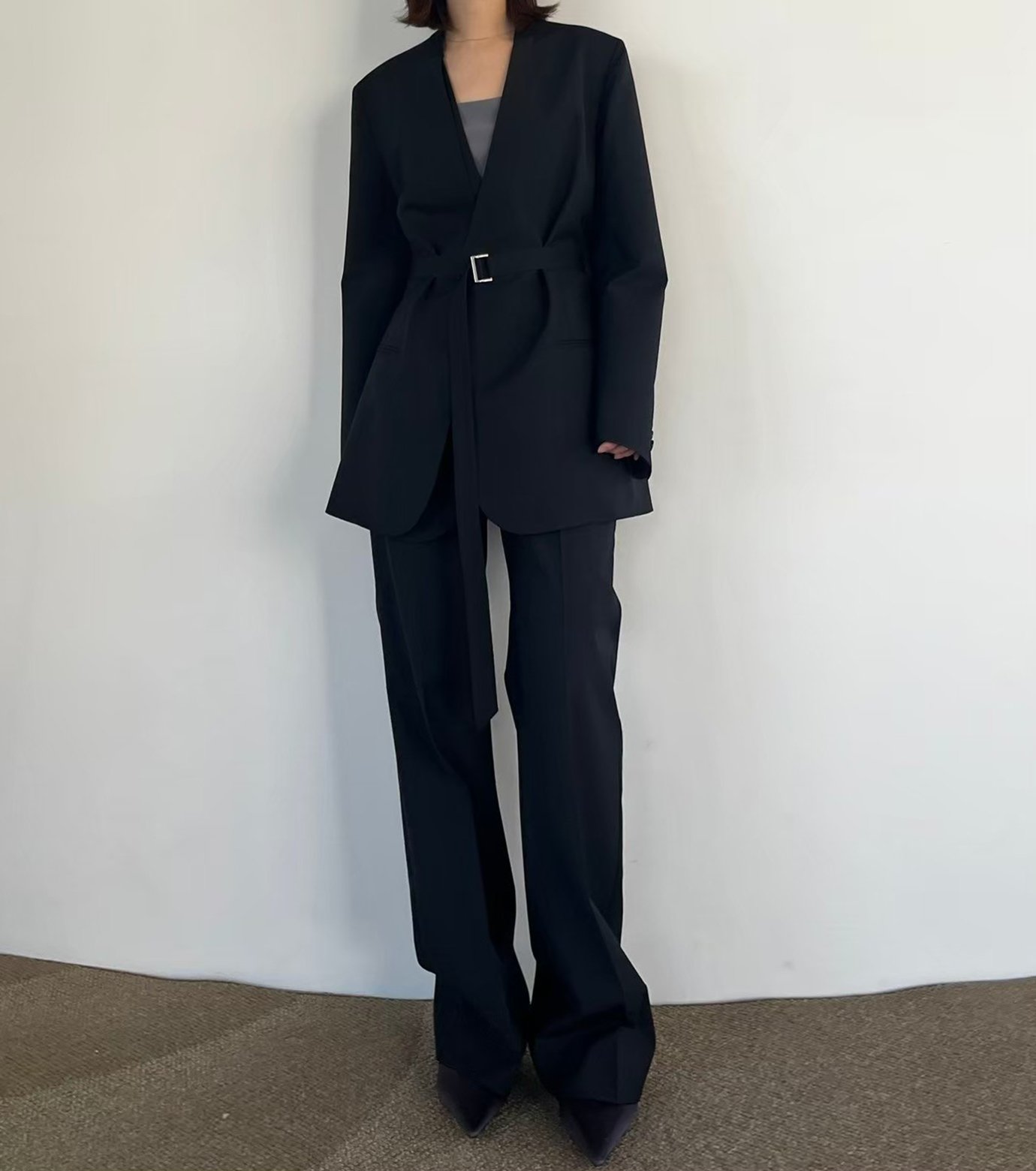 Layerd Vest 新品タグ付き　ルシェルブルー LE CIEL BLEU（ルシェルブルー）の「レイヤードベスト / Layerd