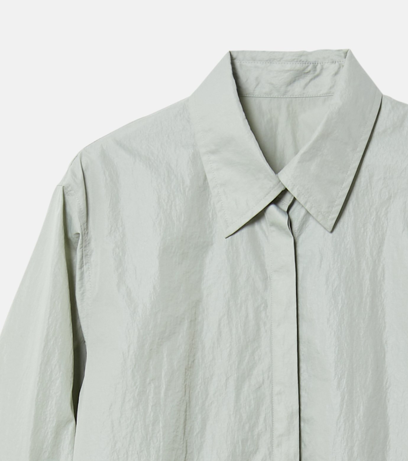 ル シェル ブルー - LE CIEL BLEU | Nylon Lether Shirts | RESTIR