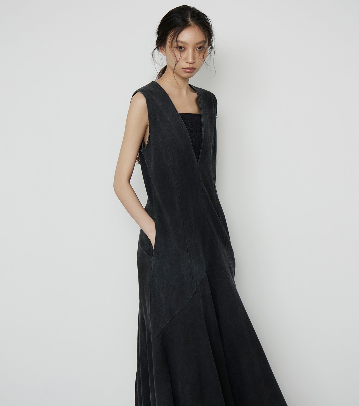 新品未使用　LE CIEL BLEU Shoulderマキシ丈op 38 新品未使用 LE CIEL BLEU Shoulderマキシ丈op 38