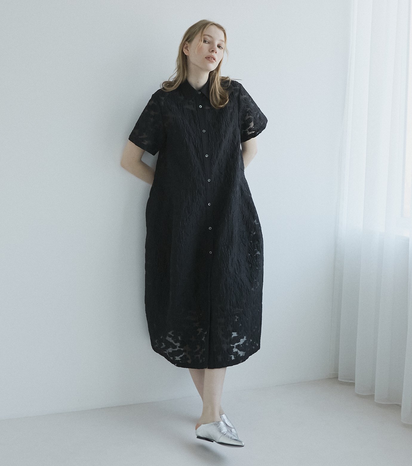 ル シェル ブルー - LE CIEL BLEU | Sheer Jacquard | RESTIR