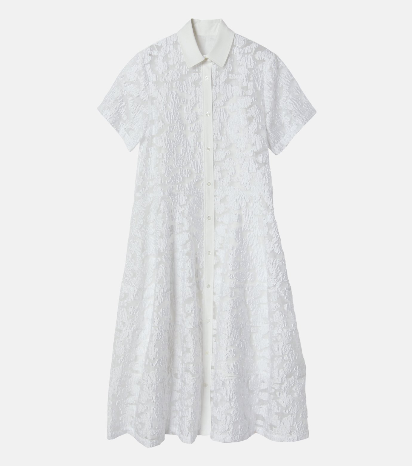 専用　ルシェルブルー　ワンピース　38 ル シェル ブルー - LE CIEL BLEU | Sheer Jacquard | RESTIR