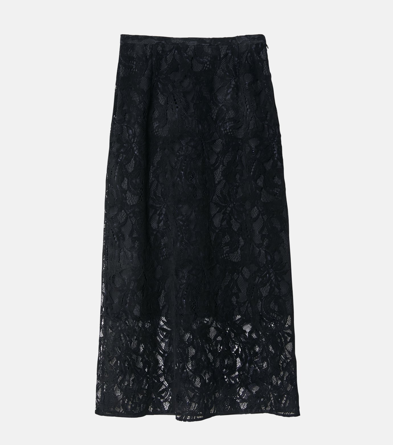 ル シェル ブルー - LE CIEL BLEU | Flocky Lace Skirt-Black-34の通販 