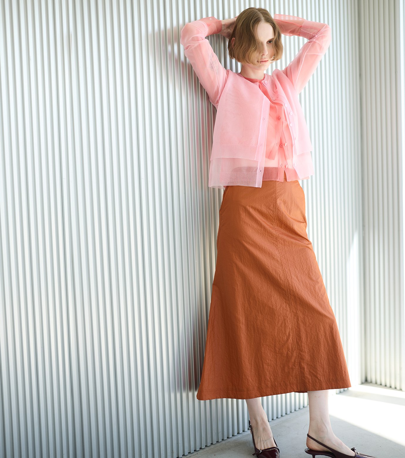 ル シェル ブルー - LE CIEL BLEU | Nylon Leather Midi | RESTIR リステア