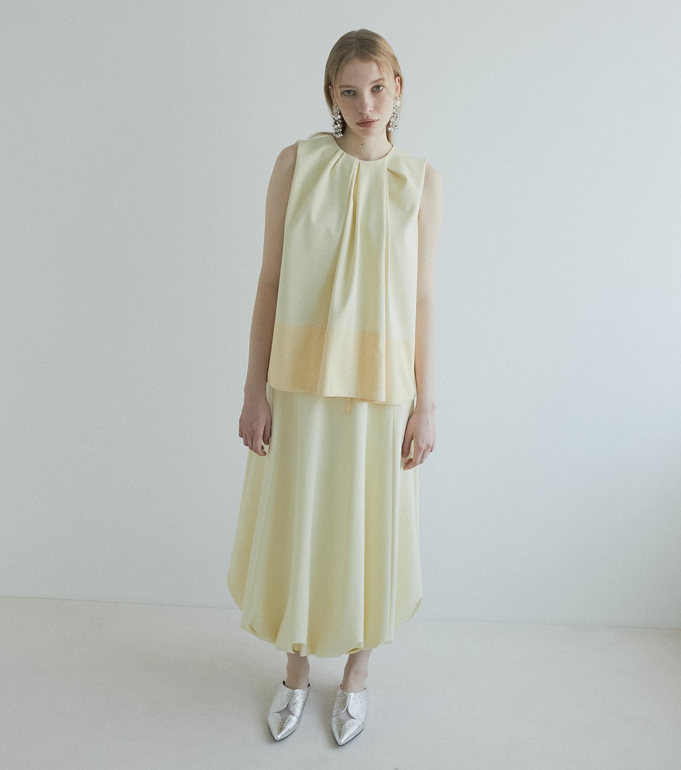 ル シェル ブルー - LE CIEL BLEU | Balloon Skirt-Light | RESTIR