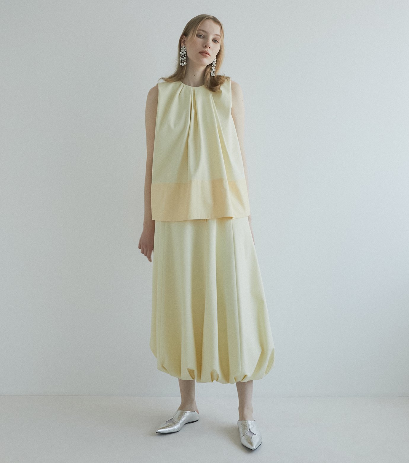 ル シェル ブルー - LE CIEL BLEU | Balloon Skirt-Light | RESTIR