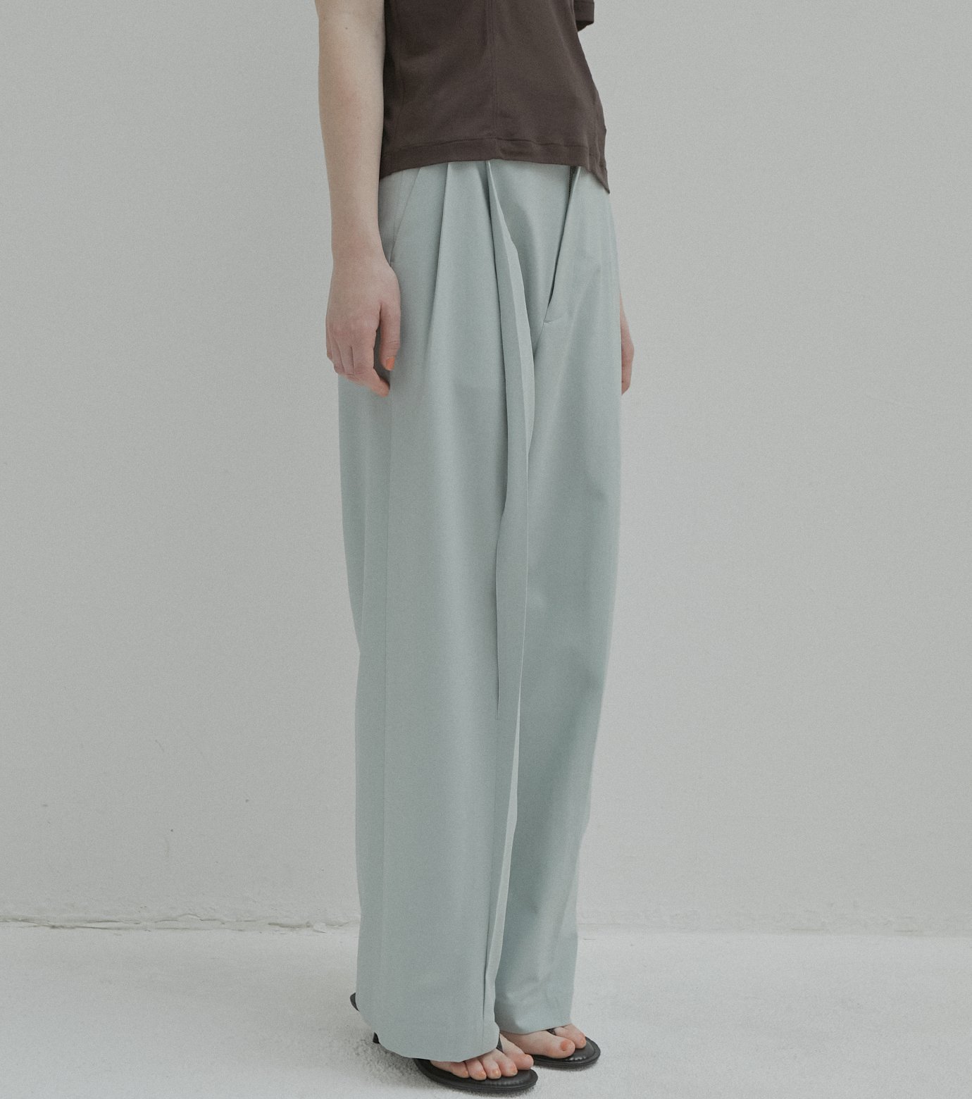ル シェル ブルー - LE CIEL BLEU | Wide Leg Trousers w/Cut Out