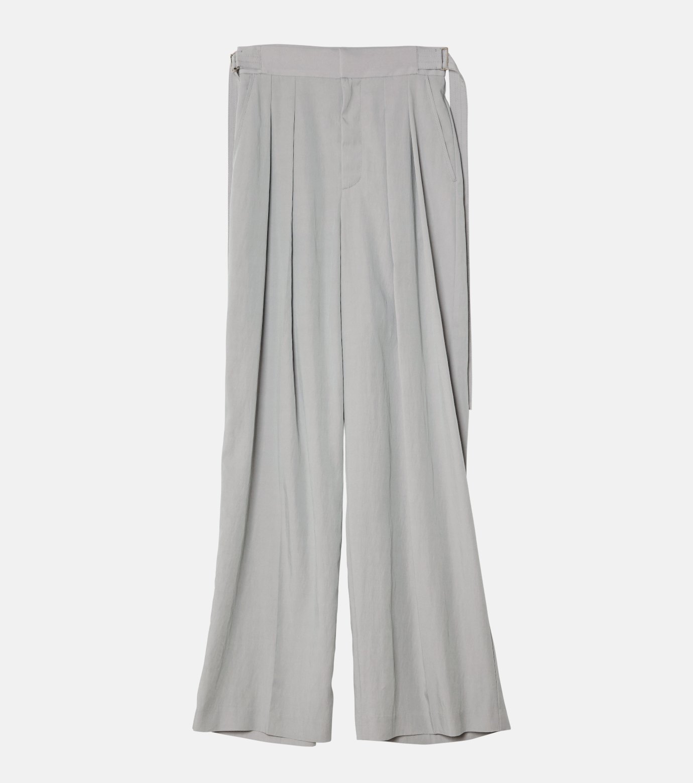 ル シェル ブルー - LE CIEL BLEU | Wide Leg Tuck Pants-Light