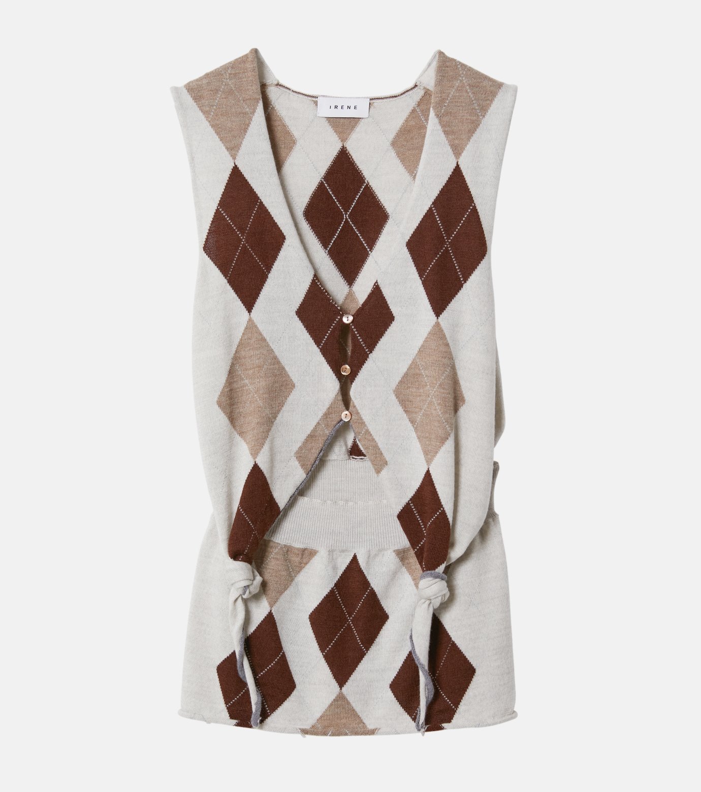 IRENE Argyle Knit Vest Light Blue（adding to my list of
