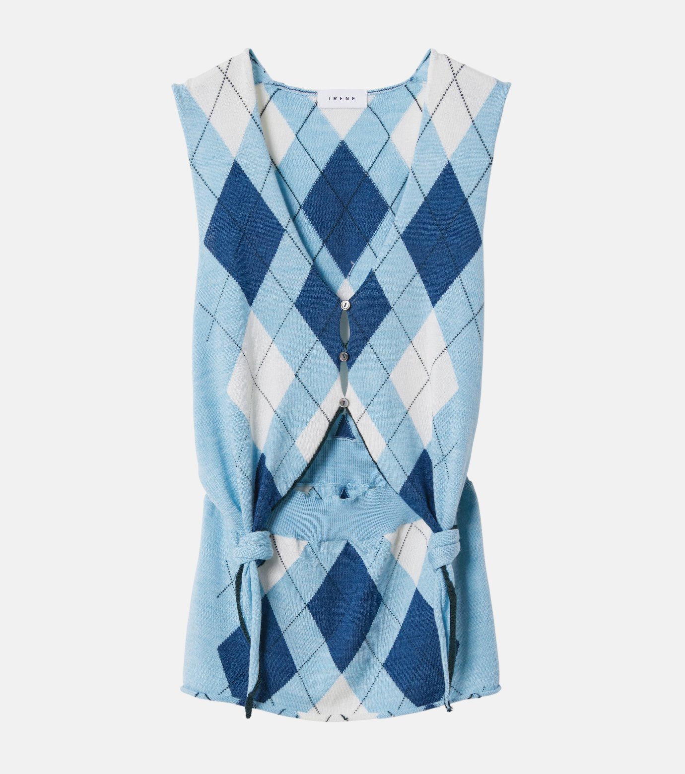 トップス IRENE Argyle Knit Vest Light Blue アイレネ - IRENE | Argyle Knit Vest-Light Blue-36の通販