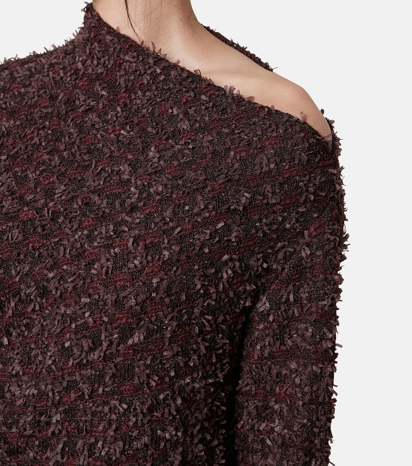 アイレネ - IRENE | Tweed Knit Tops-Dark Brown-36の通販