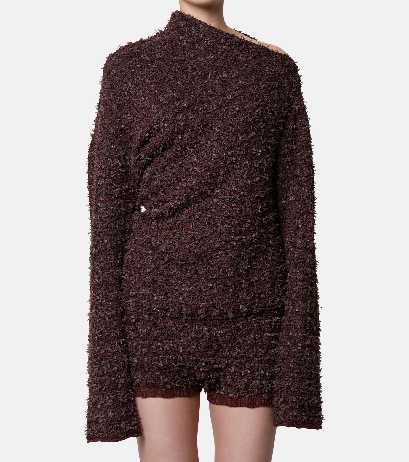 アイレネ - IRENE | Tweed Knit Tops-Dark Brown-36の通販