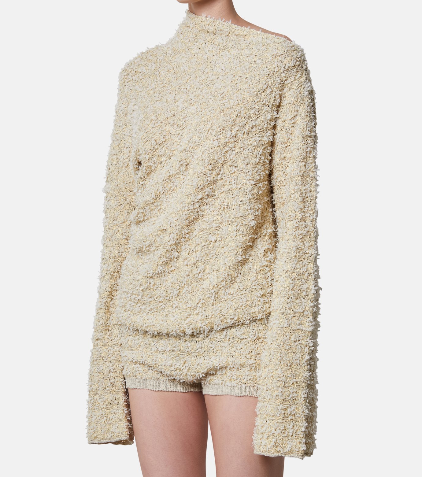 アイレネ - IRENE | Tweed Knit Tops-Off White-36の通販