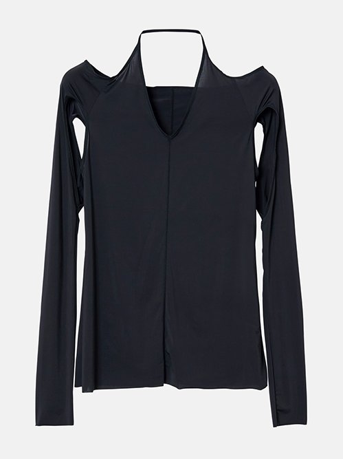 アイレネ　IRENE メッシュトップス　インナーセット アイレネ - IRENE | Nylon Sheer Cut and sewn-Black-36の通販