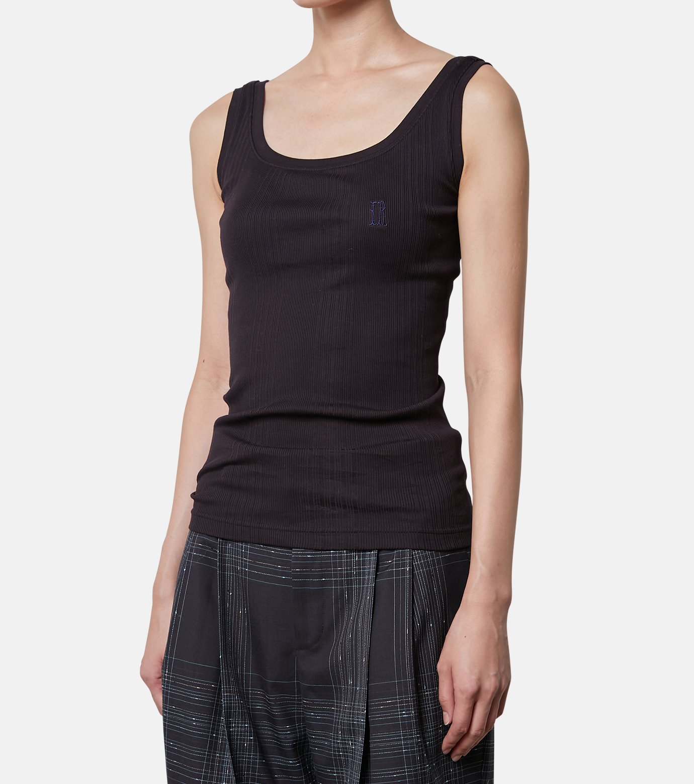 アイレネ - IRENE | Cotton Teleco Tank Tops-Navy-36の通販 | RESTIR
