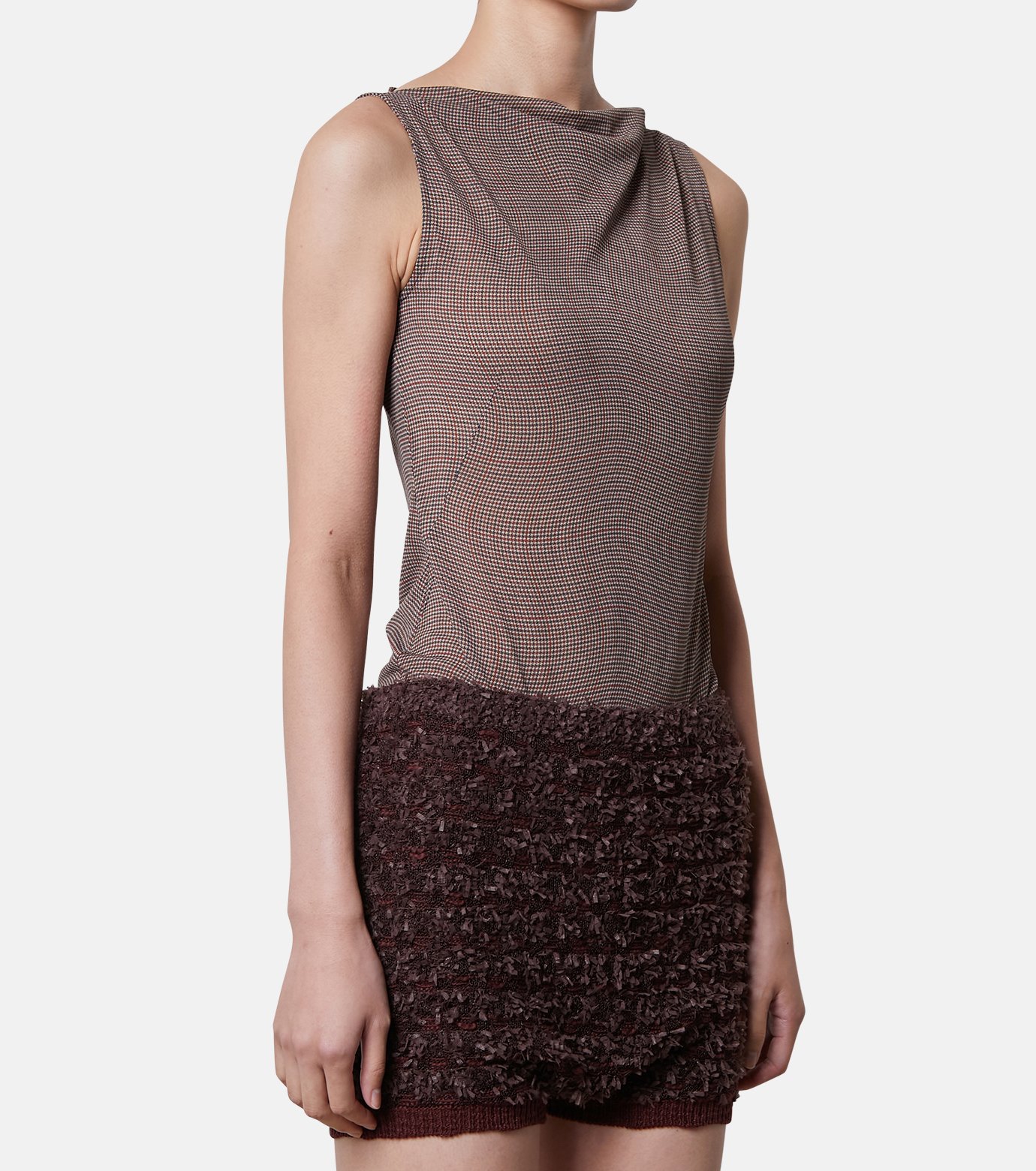 【美品】IRENE アイレネ ナイロンベスト バックオープン 白 アイレネ - IRENE | 3D Effect Camisole Dress-Gray-38の通販