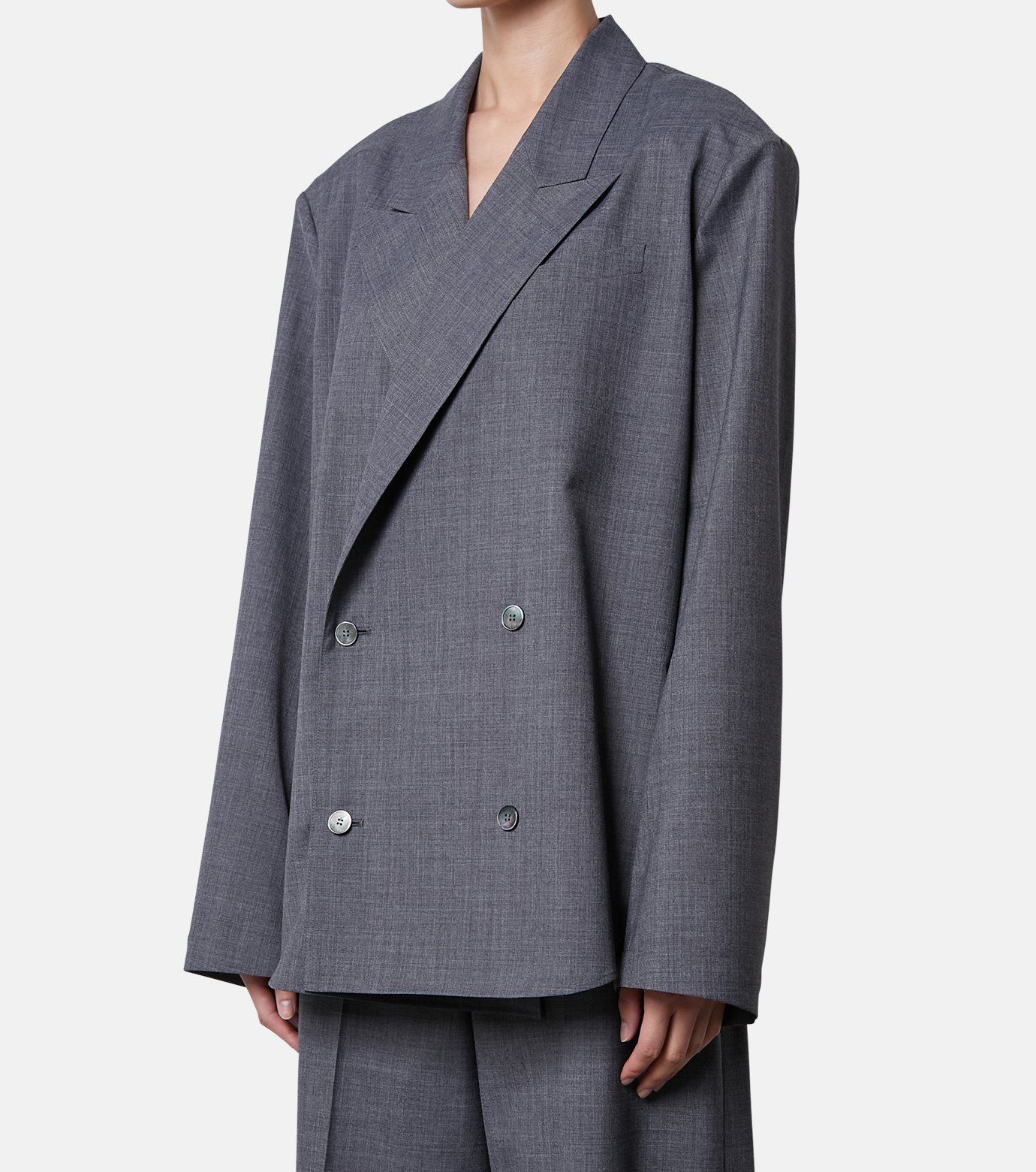 Peaked Lapel Shirt Jacket-5