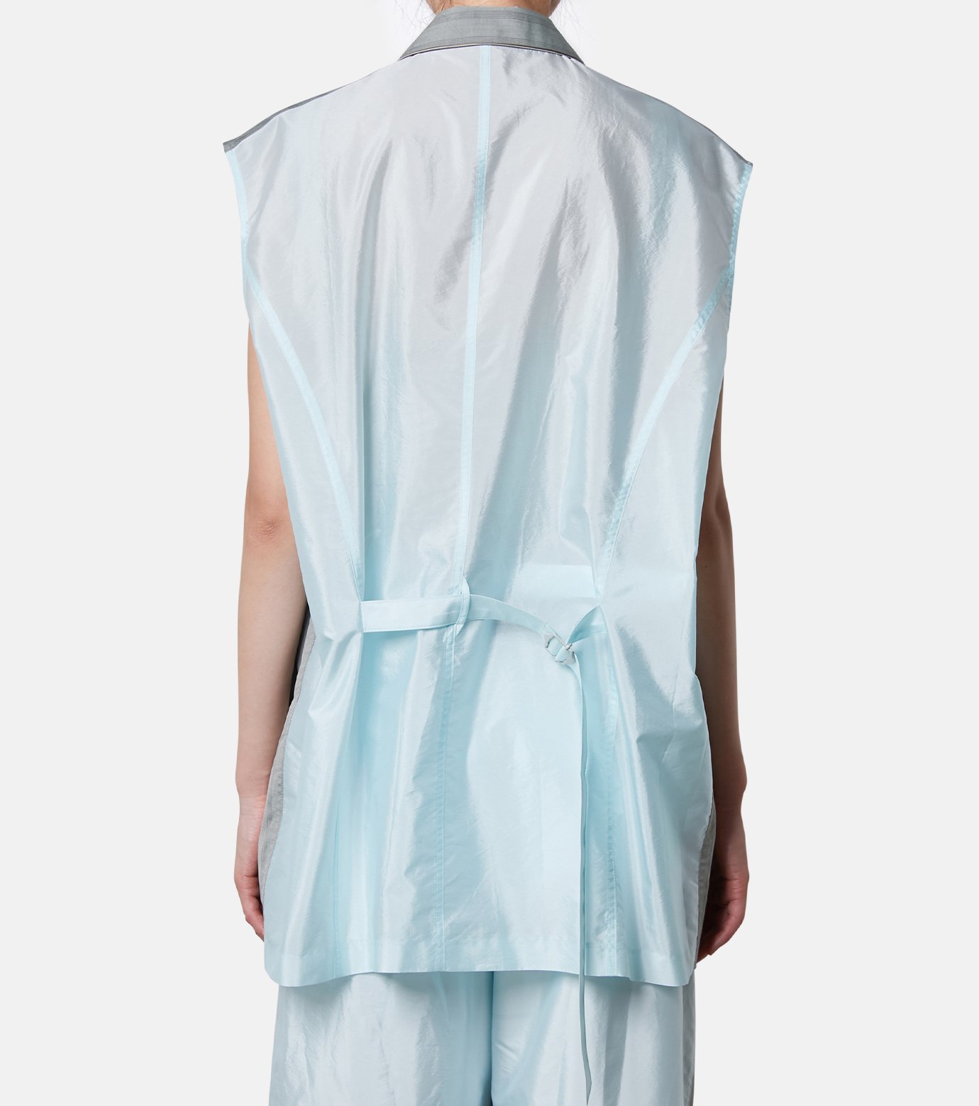 アイレネ - IRENE | Back Taffeta Sleeveless Shirt-Green-36の