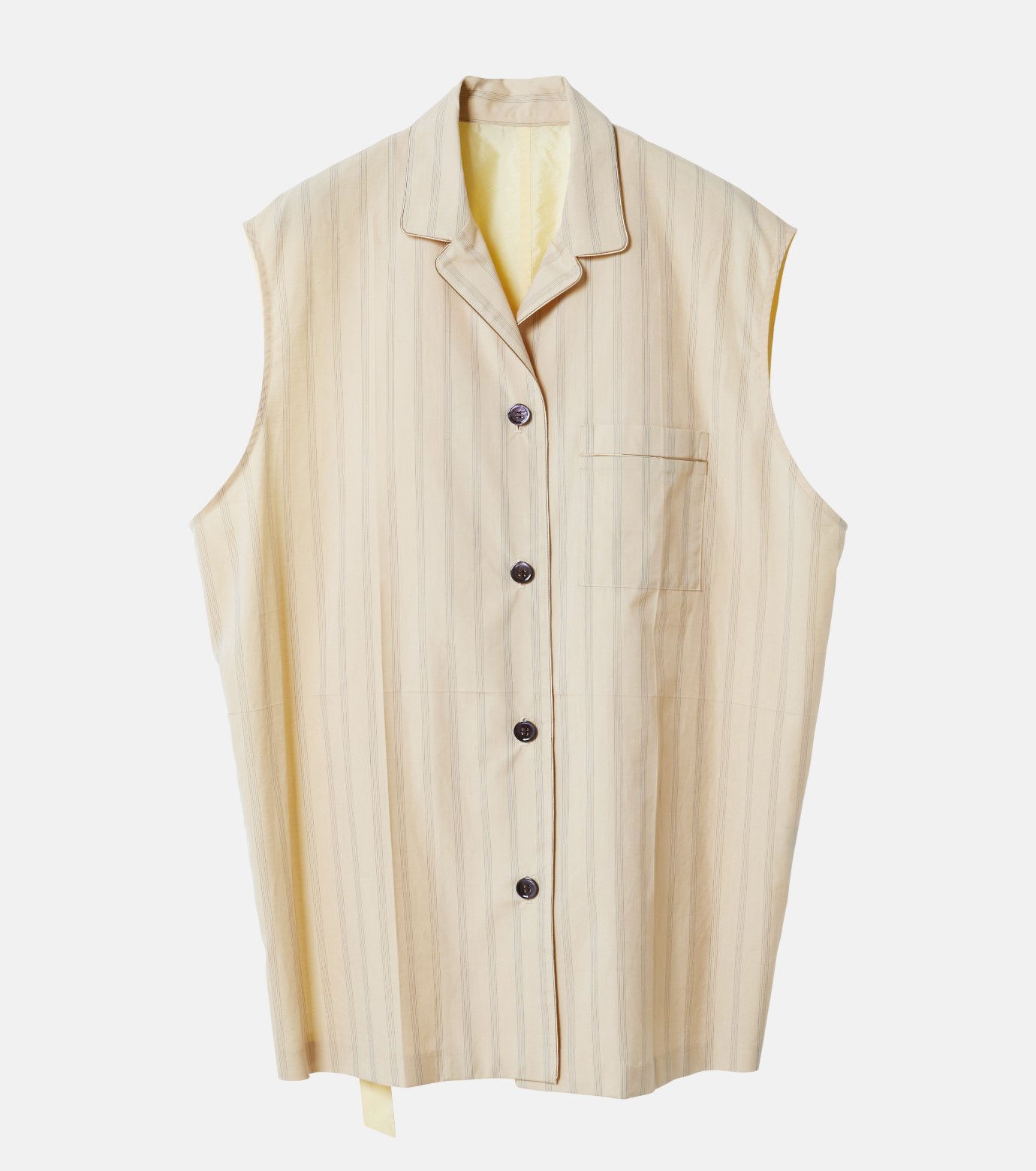 アイレネ - IRENE | Back Taffeta Sleeveless Shirt-Light