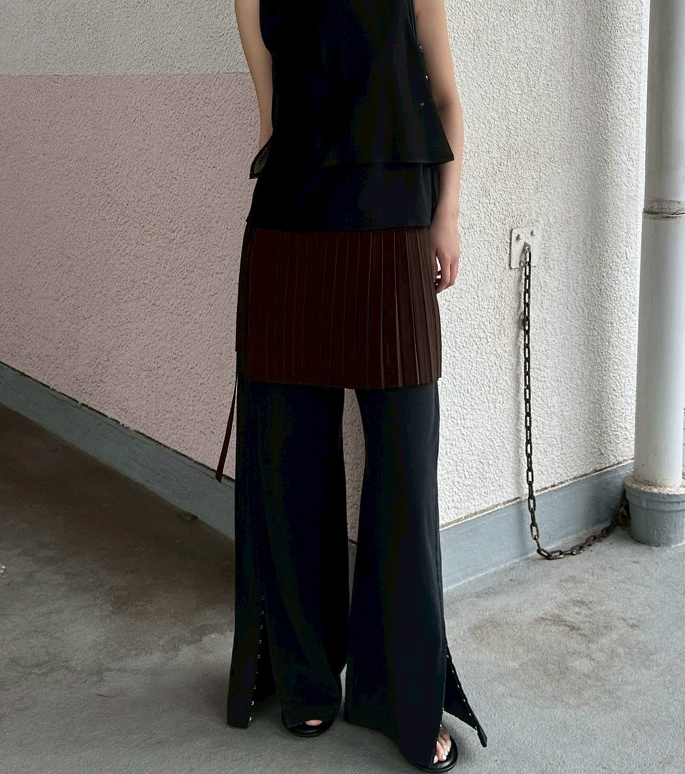 アイレネ　IRENE  スカート  サイズ36 アイレネ - IRENE | Leggins Set Skirt-Black-36の通販 | RESTIR