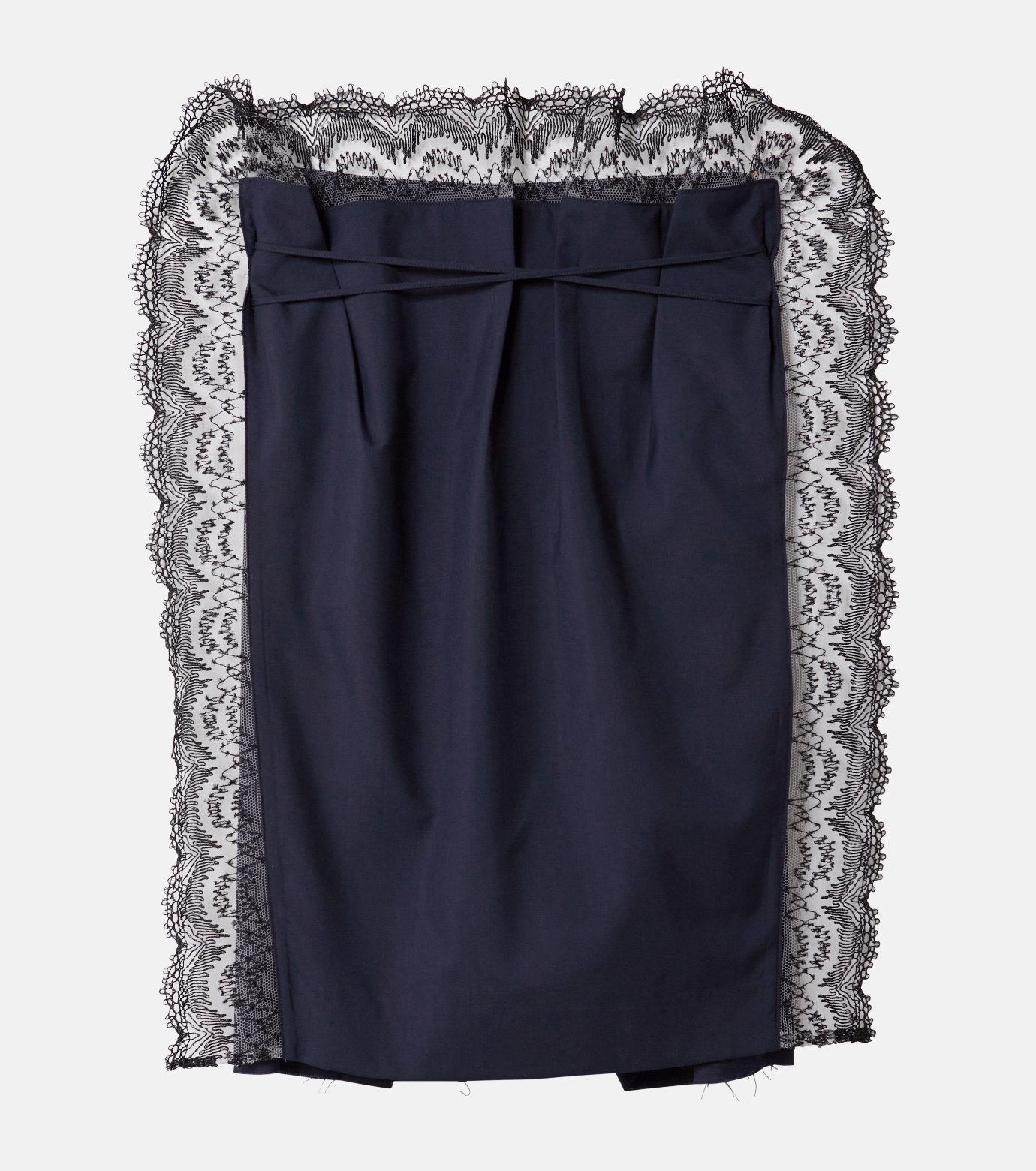 IRENE Lace Trim Apron Tailored Short36新品 アイレネ - IRENE | Lace Trim Apron Tailored Short-Gray-36の