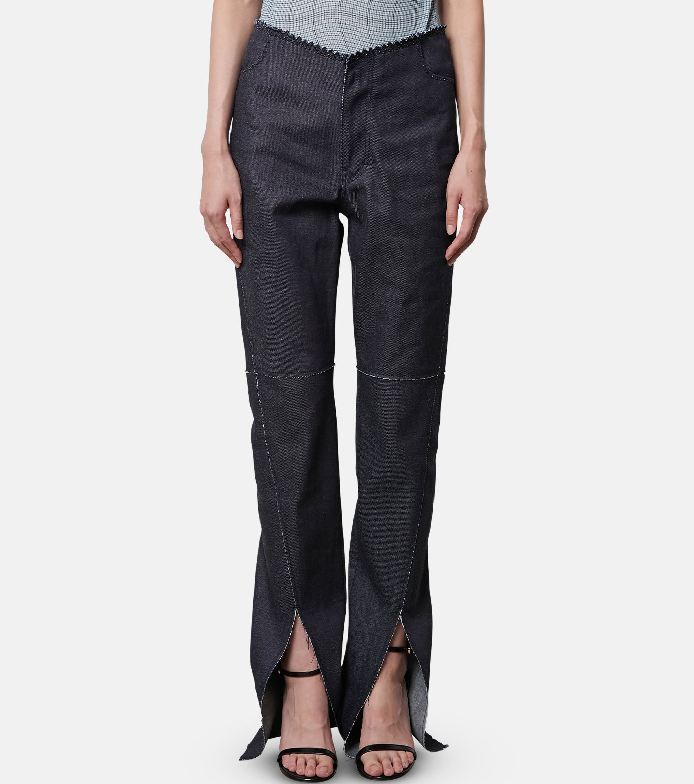 アイレネ - IRENE | Pinkingcut Denim-Indigo-36の通販 | RESTIR