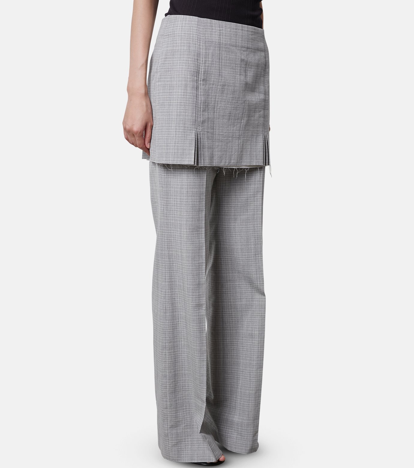 アイレネ - IRENE | Check Layerd Trousers-Gray-34の通販 | RESTIR