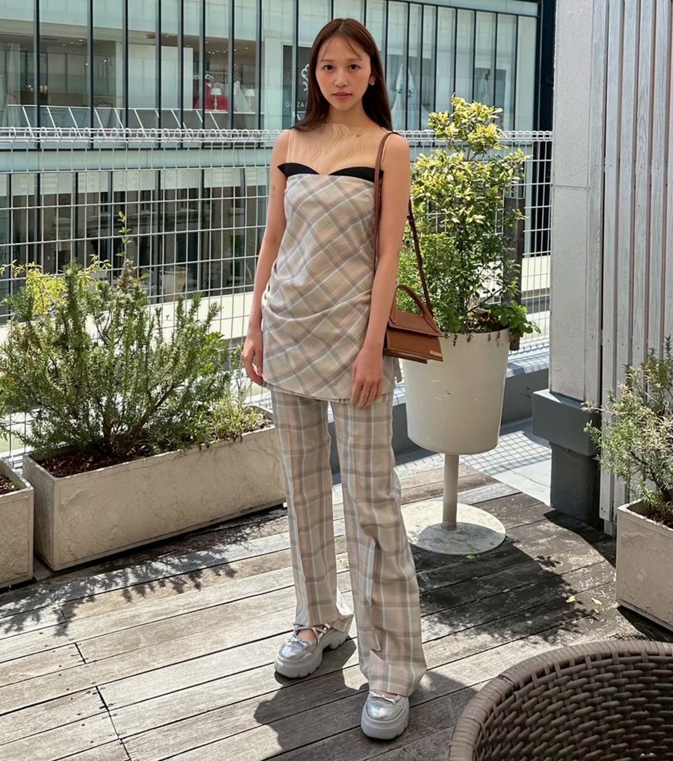 Cotton Cut Out Trousers IRENE 新品 タグ付き Cotton Cut Out