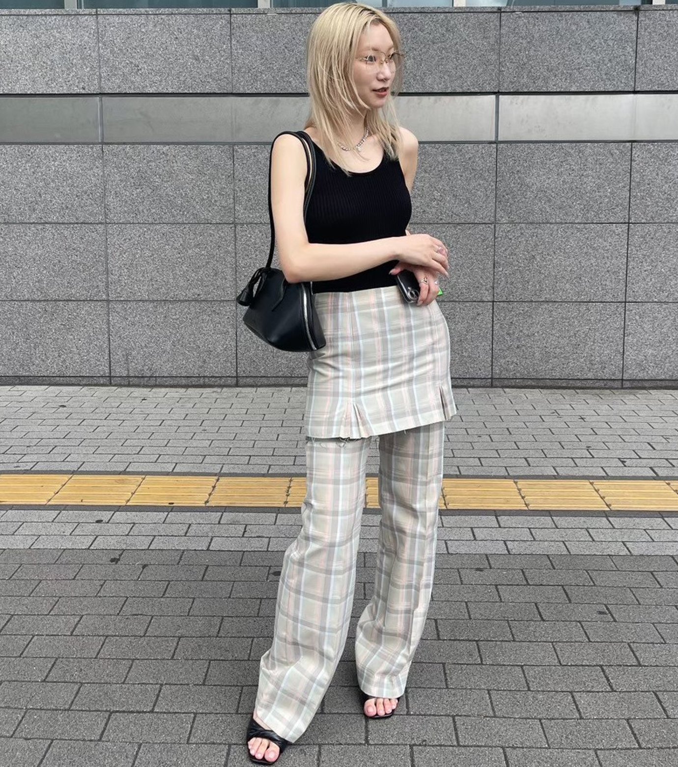 アイレネ - IRENE | Check Layerd Trousers-Multi Colour-34の通販
