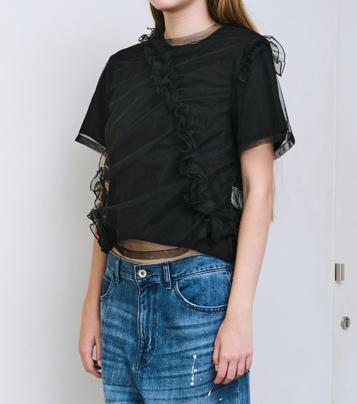 ル シェル ブルー - LE CIEL BLEU | Tulle Ruffle Detail | RESTIR