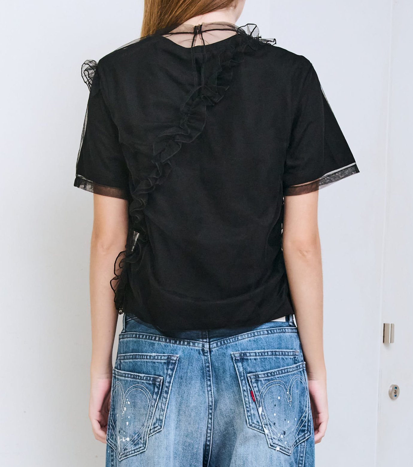 ル シェル ブルー - LE CIEL BLEU | Tulle Ruffle Detail | RESTIR