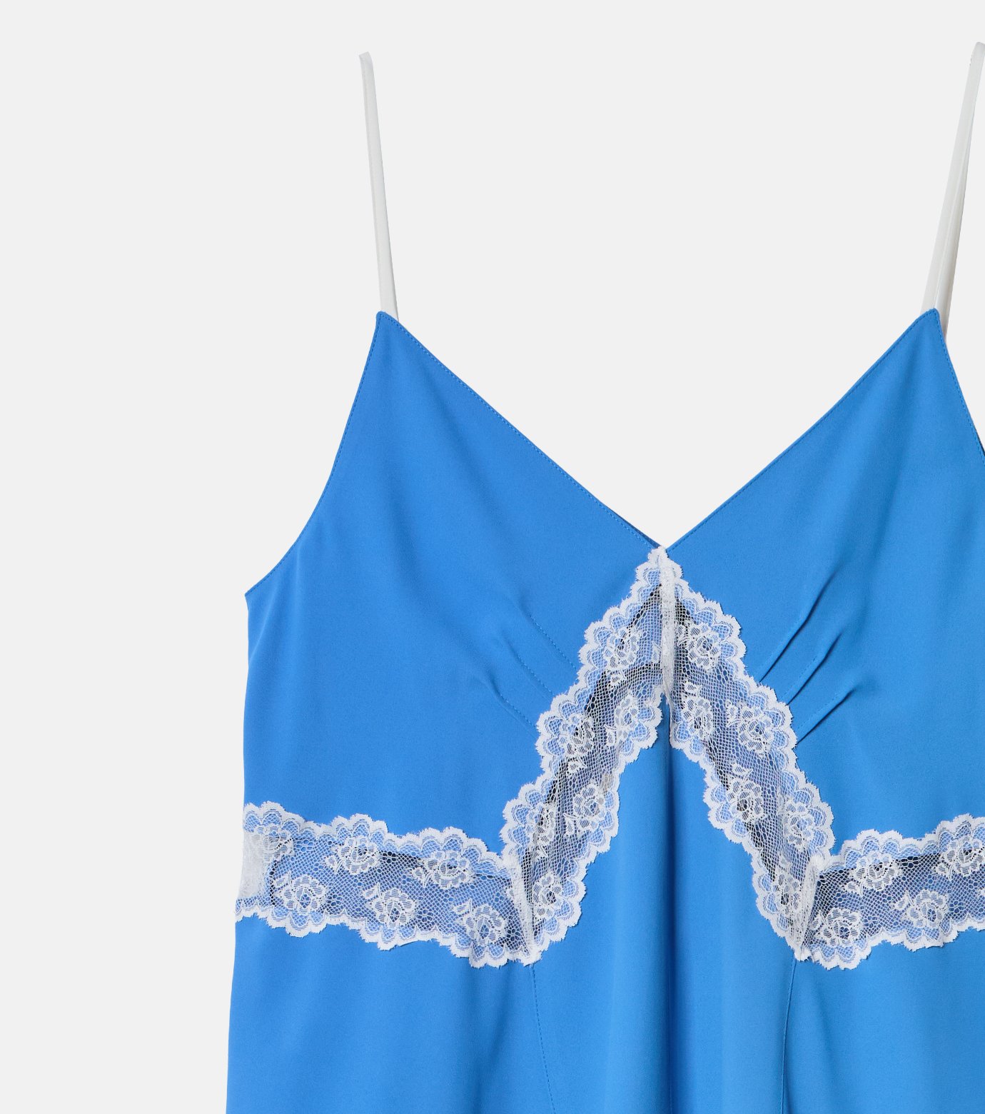ル シェル ブルー - LE CIEL BLEU | Lace-Trim Georgette Cami
