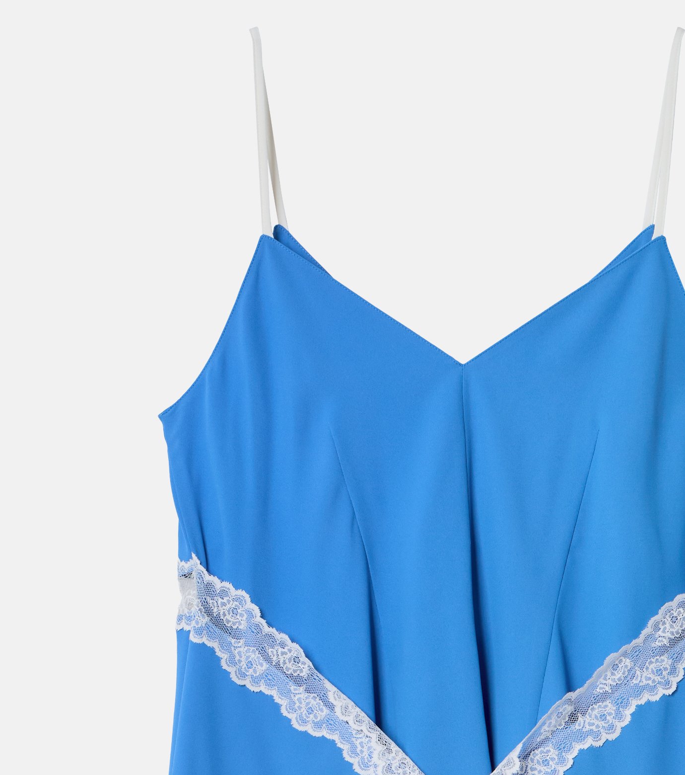 ル シェル ブルー - LE CIEL BLEU | Lace-Trim Georgette Cami
