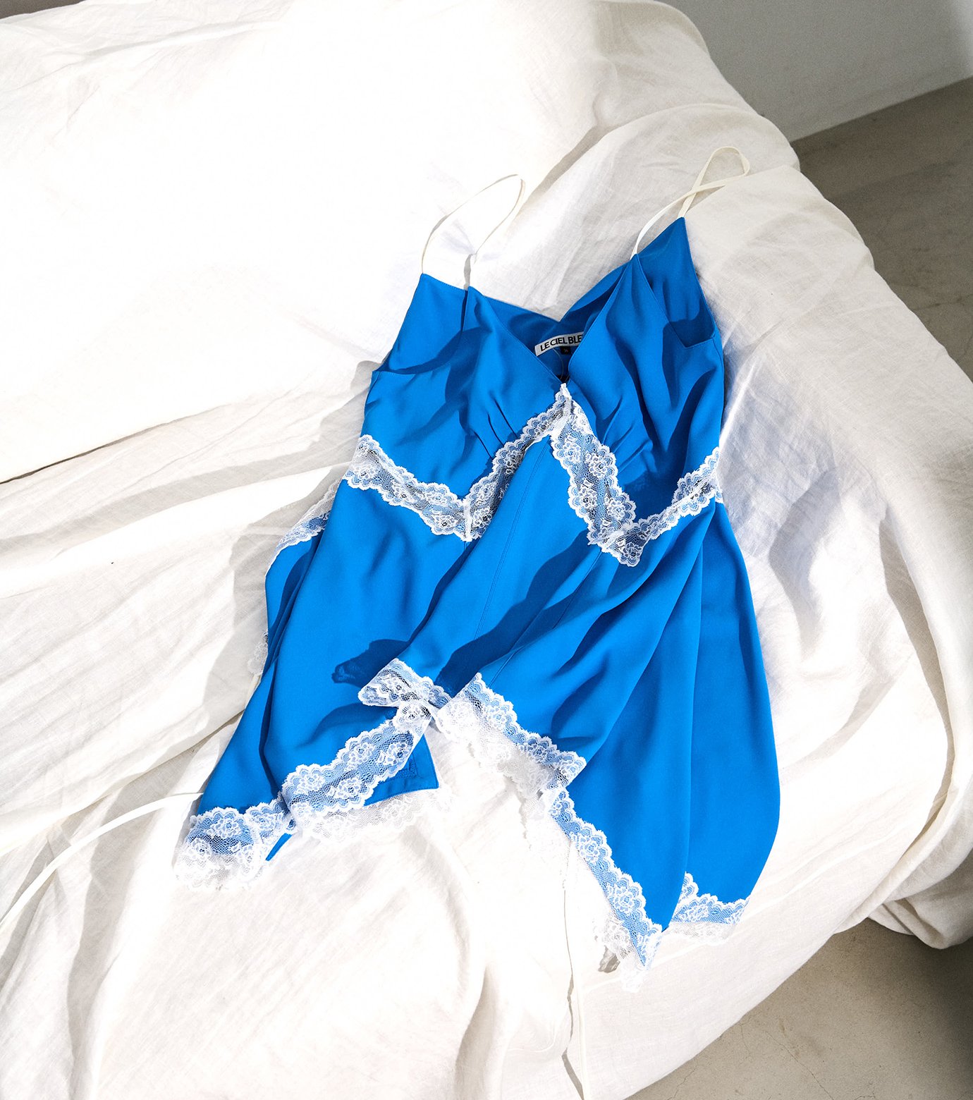 ル シェル ブルー - LE CIEL BLEU | Lace-Trim Georgette Cami