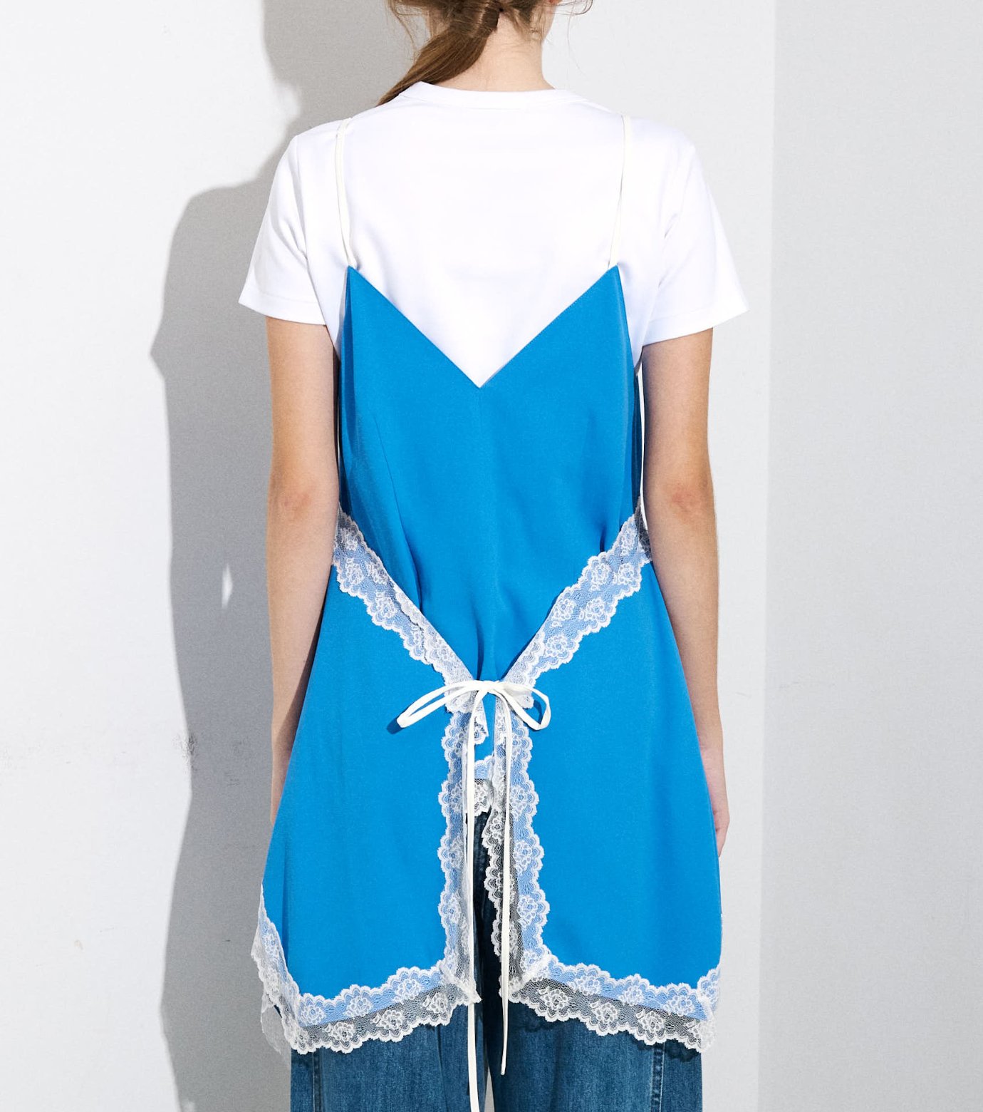 ル シェル ブルー - LE CIEL BLEU | Lace-Trim Georgette Cami