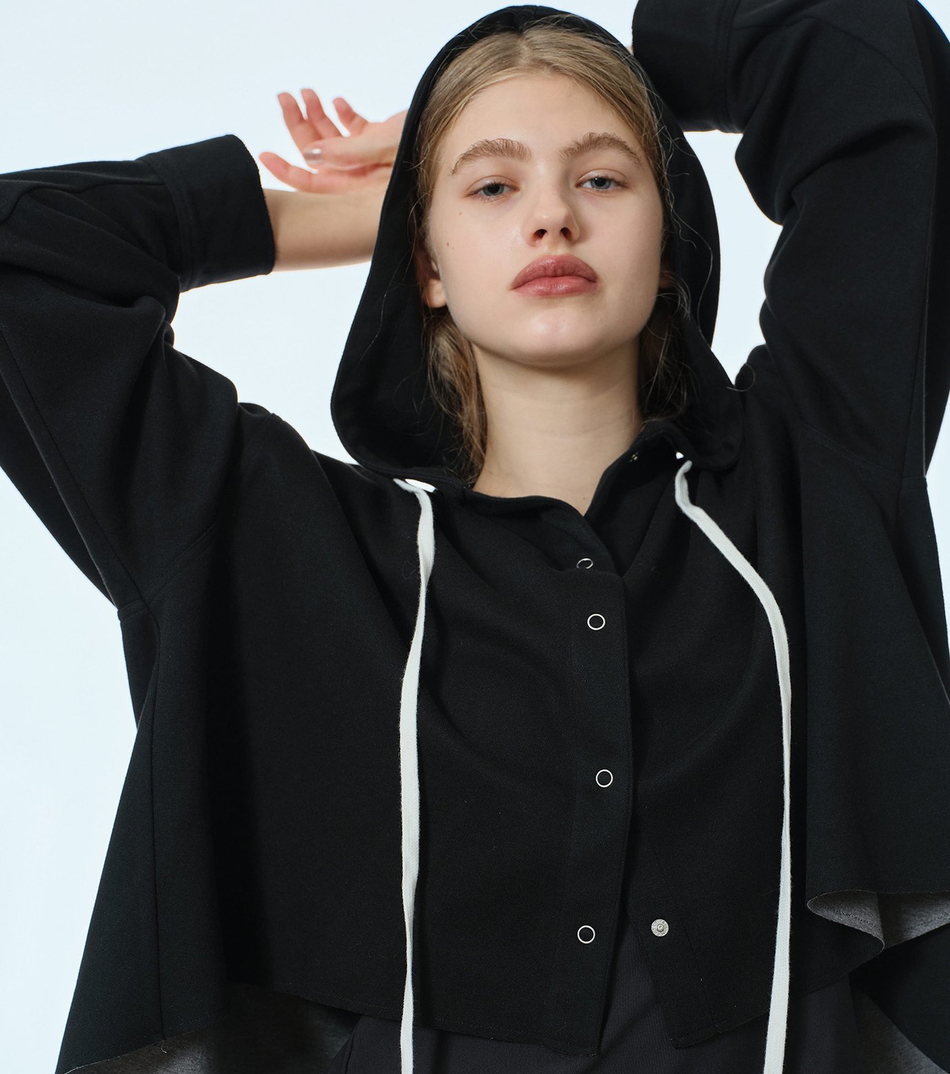 ル シェル ブルー - LE CIEL BLEU | A-Line Jersey Hooded | RESTIR