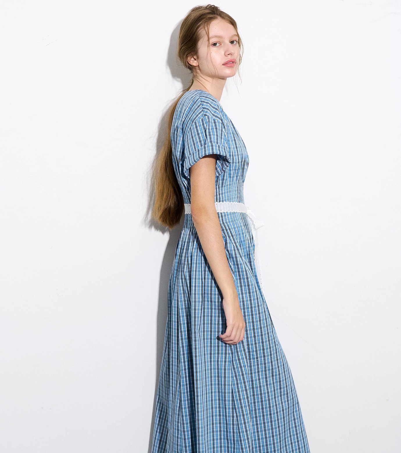 ル シェル ブルー - LE CIEL BLEU | Checkered Round Form | RESTIR