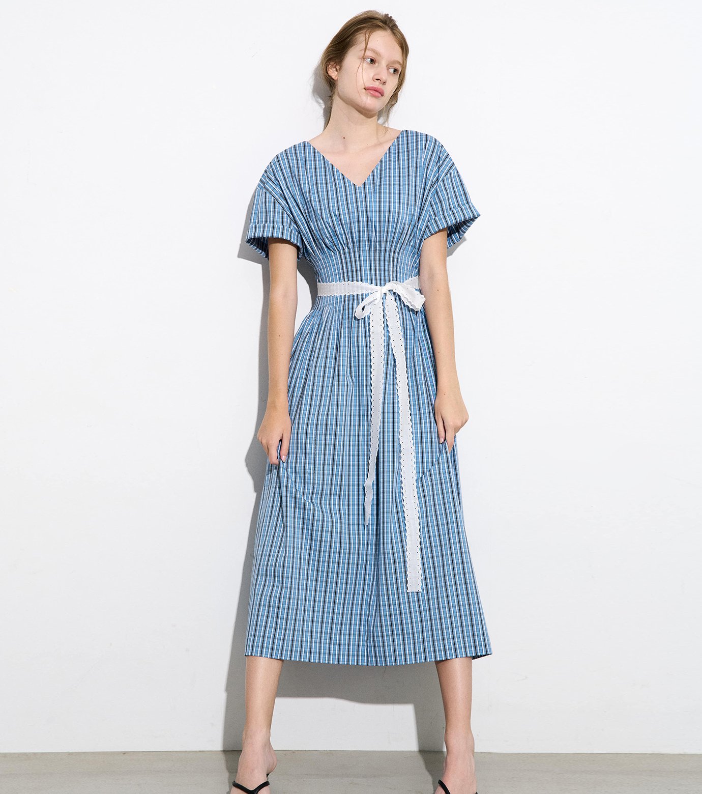 ル シェル ブルー - LE CIEL BLEU | Checkered Round Form | RESTIR
